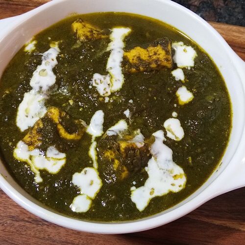 Indian spinach paneer