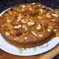 Dry fruit walnut carrot cake