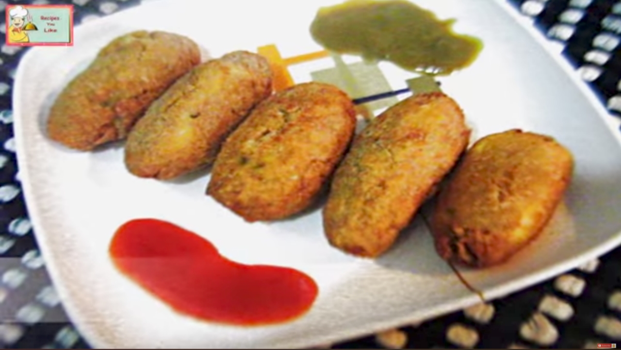 Cheesy crisp Paneer Pakora Croquettes recipe pics