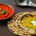 Thalipeeth with Tomato Peanut Chutney