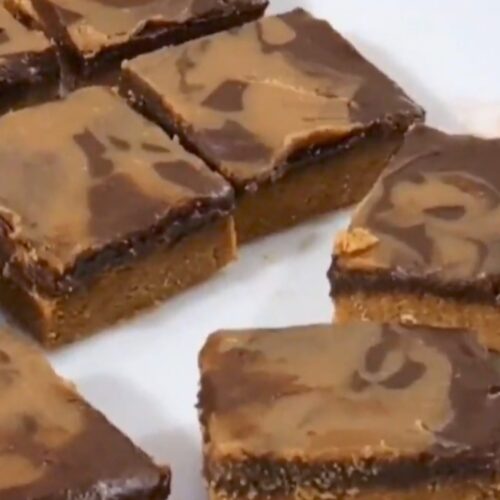 Chocolate peanut butter burfi