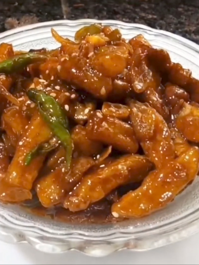 Authentic Indo-Chinese honey chilli potato gravy | best honey chilli potato with spicy sauce recipe